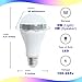 Flux Wireless Smart LED Light Bulb with Bluetooth Speaker Cool White (6000K) | 40 Watt Equivalent (6W) A19 Bulb | Works with Apple iPhone, iPad and Android Phone