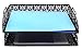 EasyPAG 2 Tier Stackable Desktop Document Letter Tray Organizer| The Mesh Collection ,Black