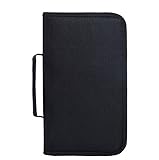 Fasmov 128 Disc CD/DVD Binder DVD Wallet Case, Black