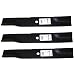 MowerPartsGroup (3) Hi Lift Blades Fits Bad Boy 48" MZ, MZ Magnum Replaces 038-4825-00 primary