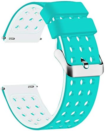 Lwsengme Silicone Quick Release - Choose Color & Width (18mm, 20mm,22mm) - Soft Rubber Watch Bands