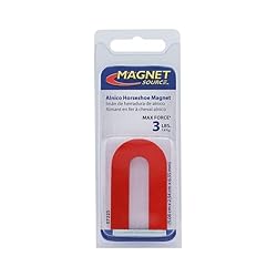 Red Cast Alnico 5 U-Shaped Magnet With