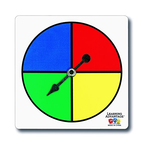 Learning Advantage 7352 Four-Color Spinners (Pack of 5)