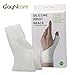 DayNcare Silicone Wrist Support Brace Premium Gel Sleeve | White Set of 2 for Right Left Hand | Relieve Wrist and Thumb Pain Including Arthritis, Rheumatism, Carpal Tunnel, Tenosynovitis & More