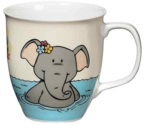 Nici 36636 - Tasse Sommer 2014 aus Porzellan, Durchmesser 9.5 x 10 cm