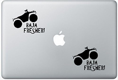 Baja-Fresher LeporeDecals4015 Set Of Two (2x) , Decal , Sticker , Laptop , Ipad , Car , Truck