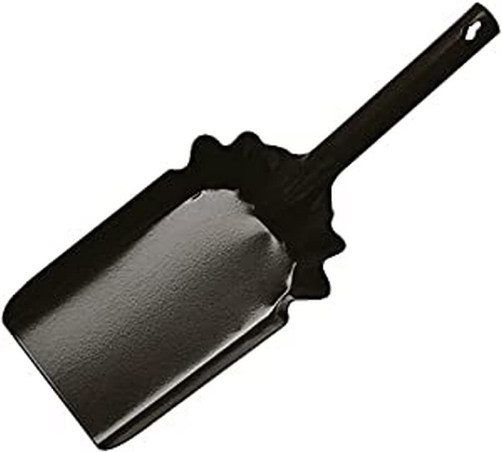 amig - Manual Shovel Dustpan Mod.2 Metallic Steel Brown Finish, Sturdy and Durable, Perfect for Cleaning Dust, Garbage, Ash or Leaves, Measurements: 185 x 125 mm