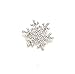 Fashion Brooch Pin Crystal Rhinestone Snowflake Theme