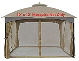APEX GARDEN Universal 10' x 12' Gazebo Replacement Mosquito Netting (Mosquito Net Only)