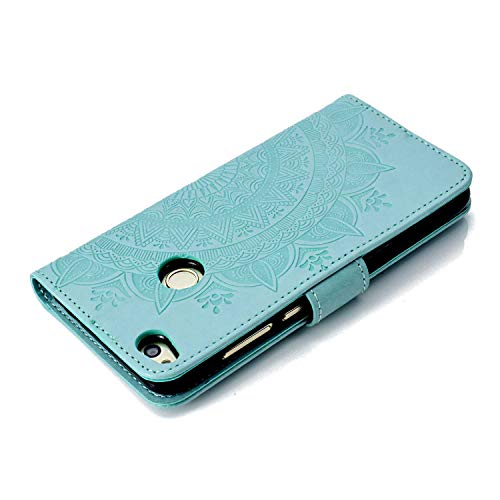 Case Huawei P8 Lite 2017, Bear Village PU Leather Embossed Design Case with Card Holder and ID Slot, Wallet Flip Stand Cover for Huawei P8 Lite 2017 (#2 Green) - Thumbnail 4