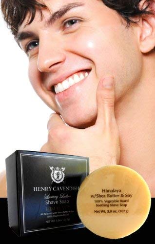 Henry Cavendish Himalaya Shaving Soap with Shea Butter & Coconut Oil. Long Lasting 3.8 oz Puck Refill. Mens Shave Soap… - Image 2