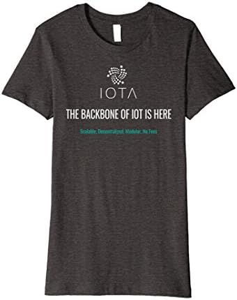 Womens IOTA - THE BACKBONE OF IOT IS HERE Medium Dark Heather