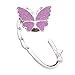 Laitefeier 2pcs Butterfly Set Foldable Handbag Purse Hangers Table Chair Holder Hook