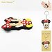 LG K7 Case,LG K7 Soft Silicone Gel Rubber Case,Robot Minions 3D Cartoon Red Mouse Minnie Skin Case Cover for LG K7 +Cartoon Key Chain