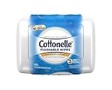 Cottonelle FreshCare Flushable Cleansing Cloths Refillable Tub, 42 Count