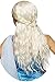 Platinum Barbarian Bride Costume Wig