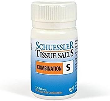 Schuessler Combination S Tissue Salts Tablets 125 Tablets (Pack of 6)