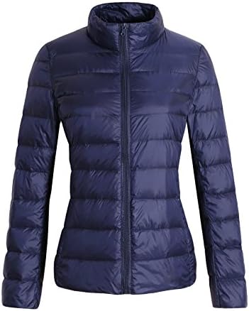 SeaFever Down Jackets for Women 90% White Duck Down Ultra Light Winter Coats Navy XL