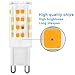 KINDEEP G9 LED Light Bulb Bi Pin Base, Dimmable 3000K Warm White, 4W (40W Halogen Equivalent), G9 Base Bulbs for Chandeliers, 360° Beam Angle, 400LM for Home Lighting 5 Pack