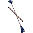 Z-Stix Flower Sticks - Hand Made Juggling Devil Sticks -Made in USA (Rainbow, Mosquito 22")
