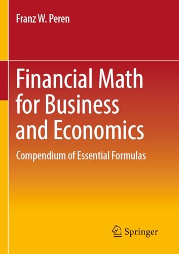 Mathematical Formulas for Economics and Business: A Simple