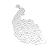 Peacock Cutting Dies Stencil Long Tail Metal Template for DIY Paper Card 1 Pc