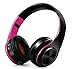FARVOICE Bluetooth Headphones Over Ear Noise Cancelling Stereo Wireless Headset Wireless Headphone Headset with Microphone for PC/Cell Phones/TV (Rose-Black)thumb 1