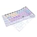 HRH Avid Pro Tools Functional Shortcuts Hot Keys Design Silicone Keyboard Skin Cover for iMac Keyboard G6 with NumberPaid Number pad A1243 MB110LL/B and MB110LL/A[US/EU Layout]