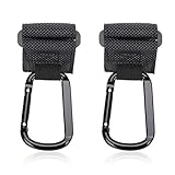 Accmor Stroller Hooks, 2 Pack Multi Purpose Hooks, Hooks for Stroller, Wheelchair, Trolleys, Walker, Hanger for Diaper Bags, Clothing, Purses