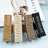 QAIMER 4.1 Inch Hair Claw Clips for Women Thick Hair, 4PCS Matt Coated Jumbo view 7