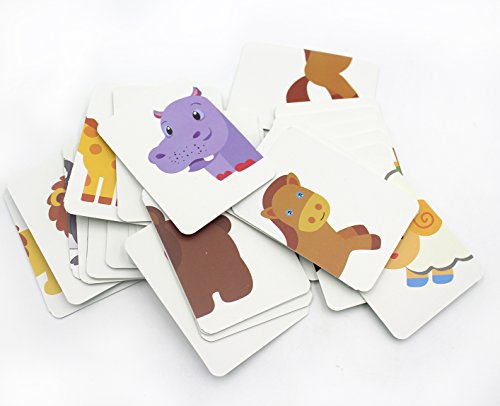 image for BabyPrice 32pcs Anti-tear Flash Cards Learning Alphabet Puzzle Cards, 