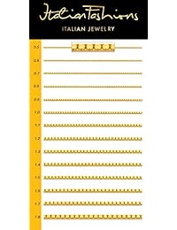 Cadena de 14 K de color amarillo y blanco macizo de 0.020 in, 0.028 in, 0.031 in, 0.043 in, oro italiano con corte de diamante, delgada, ligera, fuerte con cierre de pinza de langosta, incluye extensión 925 con pedido.