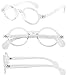 BEISON Small Round Eyeglasses Plain Glasses Frame Clear Lens 42mm