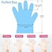 PikoFun 100 Pcs Latex-Free Disposable Gloves 4-12 Yrs for Kids Children Hand Protection Sterile plastic Gloves Disposable Polyethylene Work Gloves for Cooking,Cleaning,Food Handling