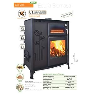 Estufa Policombustible con Horno JOIMA Modelo ECO VALLE. Pellets, Orujo,  Huesos de aceituna, Cáscaras de Pistacho… | Calorcito