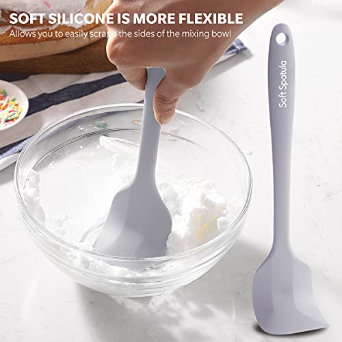 Wanbasion Colorful 5 Piece Rubber Spatula Set Heat Resistant, Silicone