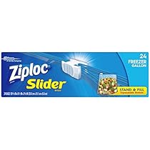 Ziploc Slider Freezer Gallon Value Pack 24 Count