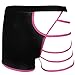 Men's Thin and Smooth Underwear Hollowed Straps One Side Hot Pink Straps Average size (Fit waist 24.5
