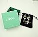 SBLING Platinum-Plated Color Change Multi-Teardrop Earrings Made with Aurora Borealis Austrian Crystals (5.0 cttw)