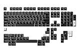 DROP DCX White-on-Black Keycap Set, Doubleshot