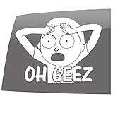 Window Swag Morty - Solid White - TV and Movies - Rick and Morty Inspired - Vinyl Sticker