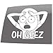 Window Swag Morty - Solid White - TV and Movies - Rick and Morty Inspired - Vinyl Sticker