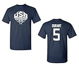 Jacted Up Tees USA Men's Basketball Kevin Durant #5 Front & Back Men's T-Shirt SHIPS FROM OHIO USA