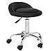 HomGarden Adjustable Hydraulic Rolling Swivel Stool for Massage Salon Office Facial Spa Medical Tattoo Chair Stool w/Backrest Cushion & Wheels