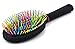 OneDor Rainbow S-Curve Ball tipped Bristles Air Volume Hair Brush with Flexible Cushion Base for Hair | Detangling Comb (Black)