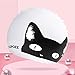 COPOZZ Kids/Adult Swim Caps, Silicone Waterproof Comfy Bathing Cap Swimming Hat for Long and Short Hair