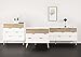 Tvilum Diana 5 Drawer Chest, White/Oak Structure