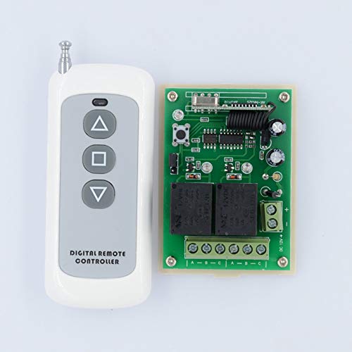 DC 12V Motor Control with Remote Control Radio Remote Control DC Motor Linear Drive Wireless Remote Control Switch for Motor Forward Reverse Stop Motor Direction Control 200m Range