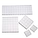 Shappy Stamp Block Acrylic Block with Grid Lines, Assorted Sizes, 5 Pieces