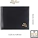 Luxury black leather wallet - men - RFID protection - coin pocket - excellent soft calfskin nappa - genuine leather - ID window - 2 bill compartments - business purse - bifold - trifold